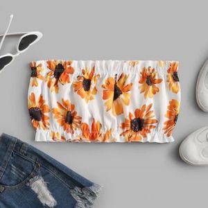 Sunflower Tube Top
